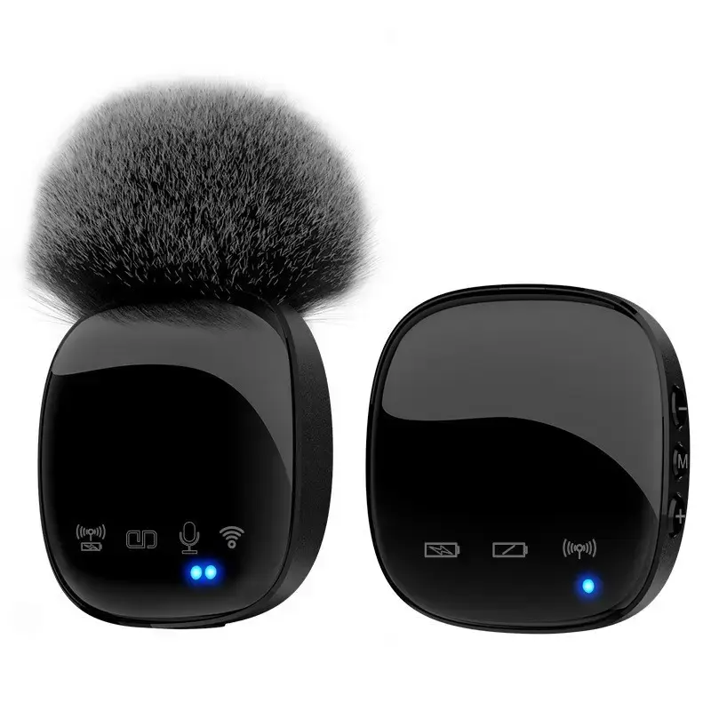 Kablosuz Mikrofon Bluetooth Eşlik Eden Reverb ile Birlikte Bir Destek ve Bir Evrensel
