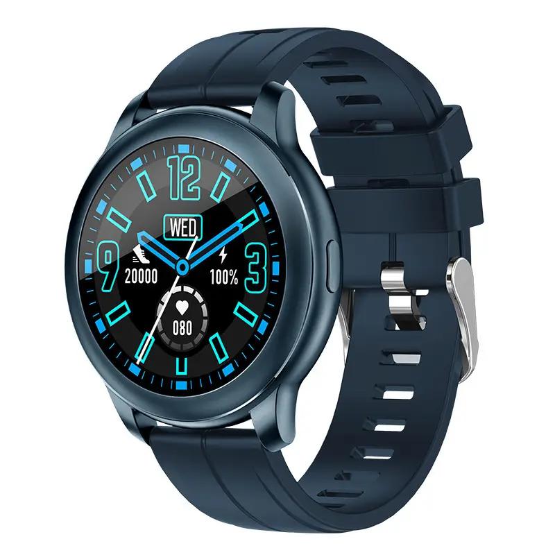 Akıllı Saat Kalp Atışı Kan Basıncı Ölçer Adım Uykuyu İzleme Mavi